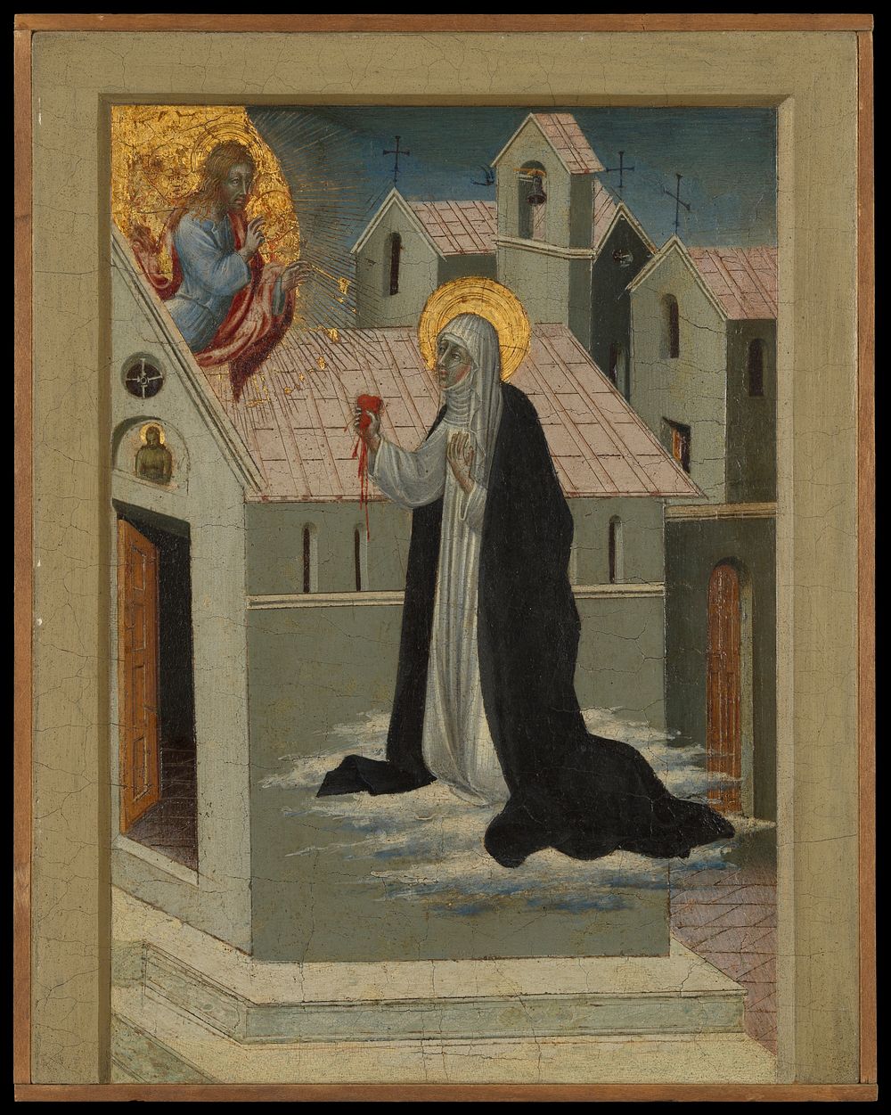 Saint Catherine of Siena Exchanging Her Heart with Christ by Giovanni di Paolo (Giovanni di Paolo di Grazia)