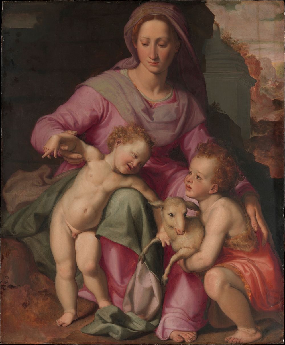 Madonna and Child with the Infant Saint John the Baptist by Santi di Tito