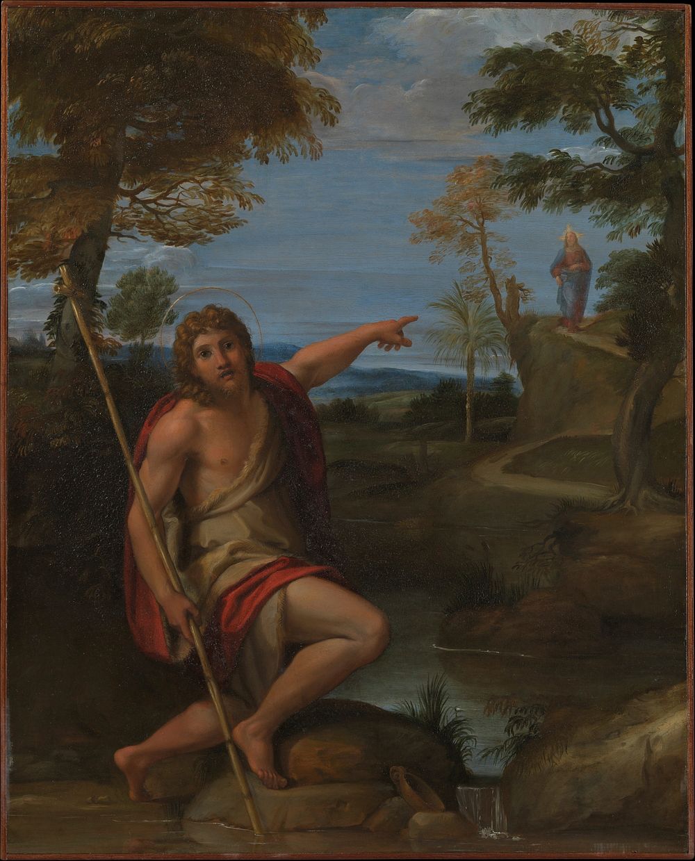 Saint John the Baptist Bearing Witness by Annibale Carracci