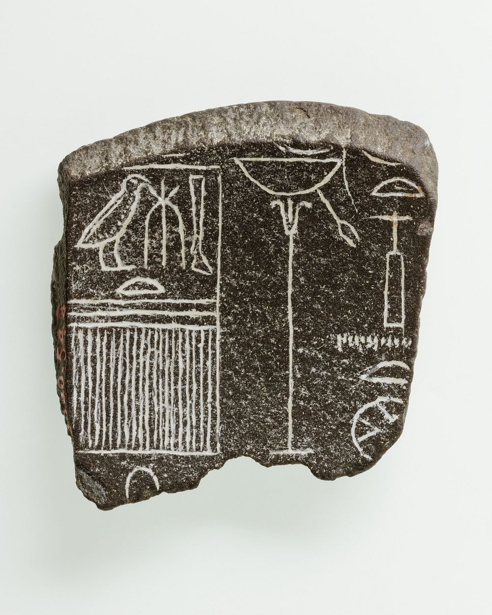 Fragment of a Dish Dedicated by Two Kings to the Goddess Hathor of Dendera