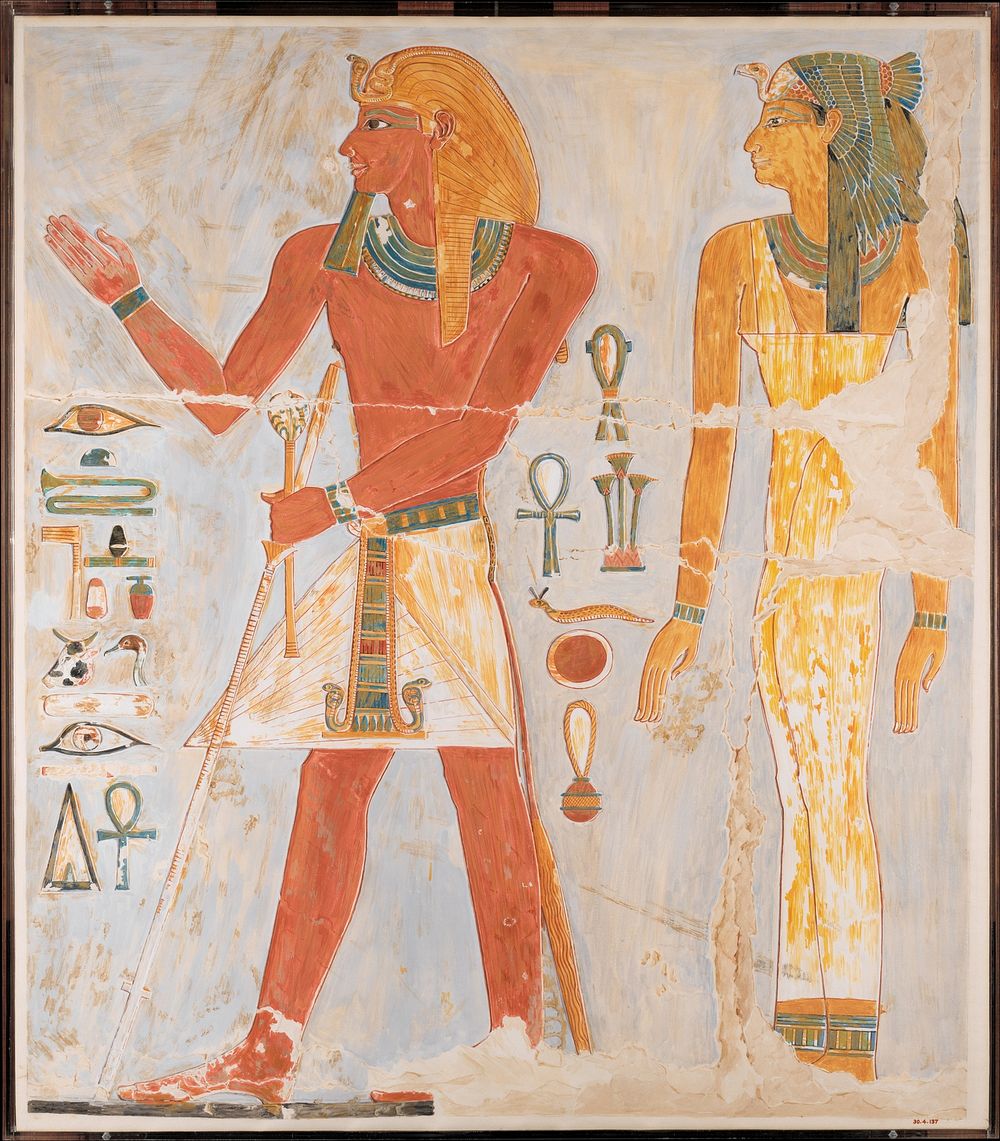 Thutmose I and His Mother Seniseneb by Nina de Garis Davies