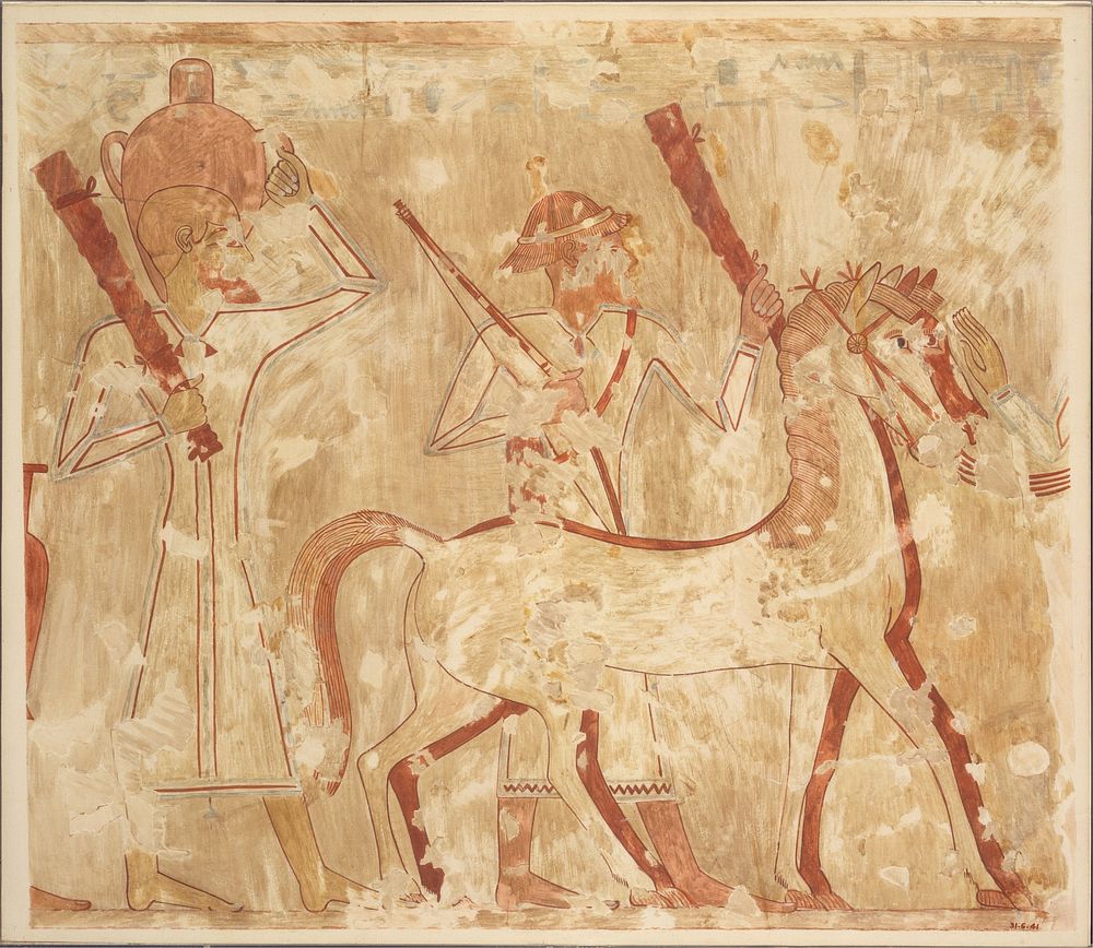 Syrians Bringing Horses, Tomb of Rekhmire by Nina de Garis Davies