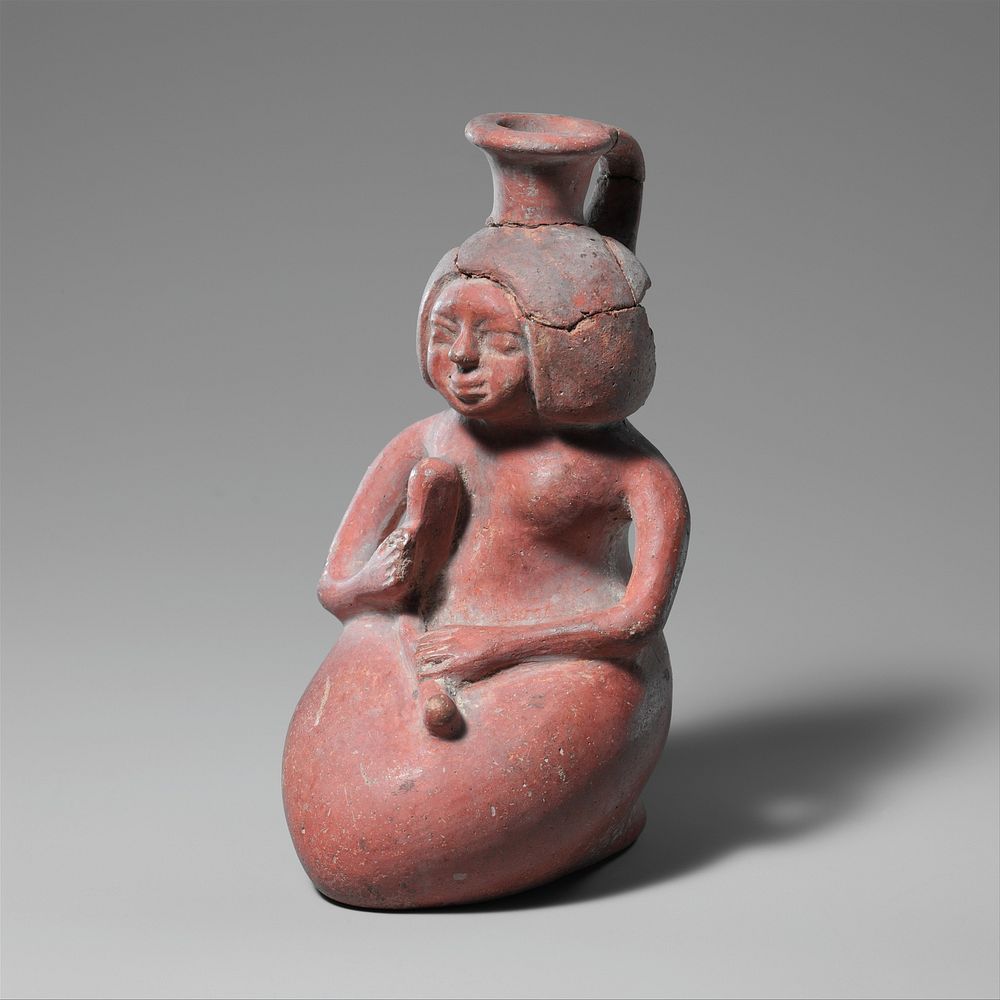 Jar in the Form of a Woman Playing a Lyre