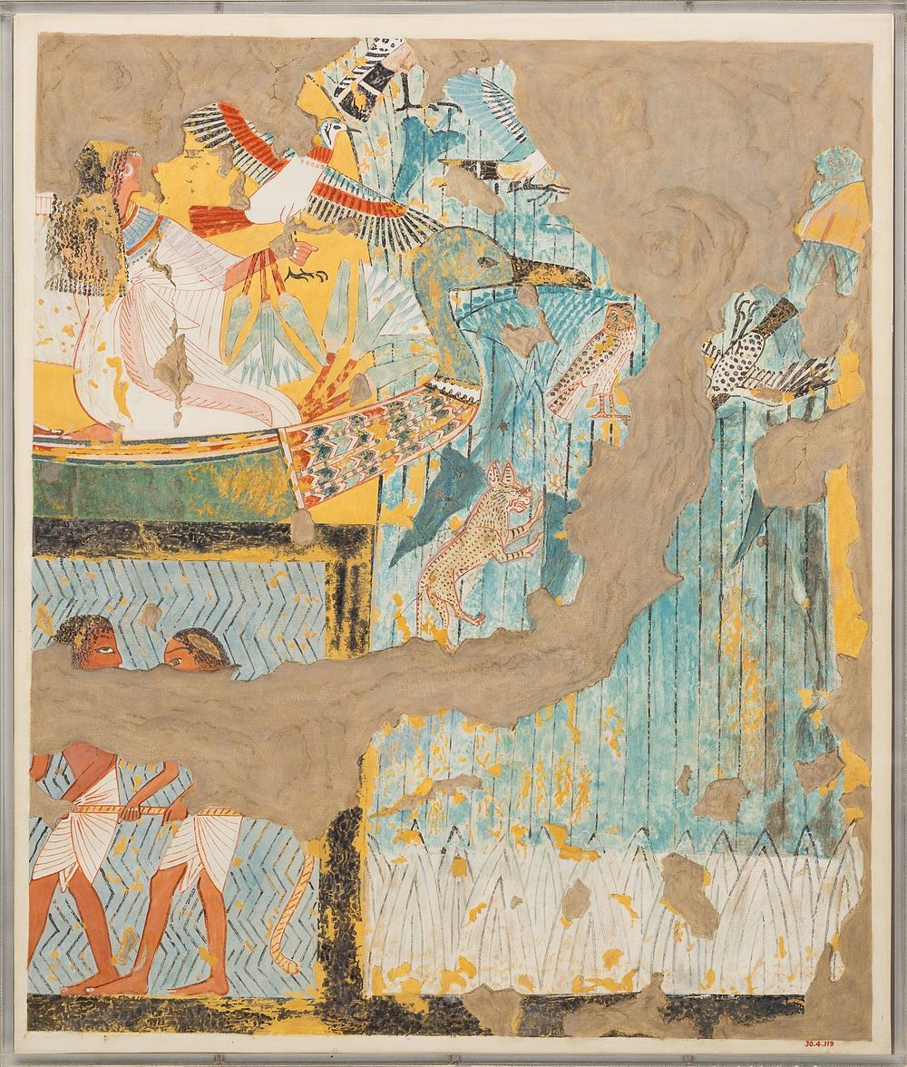 Fishing and Fowling, Tomb of Ipuy by Norman De Garis Davies