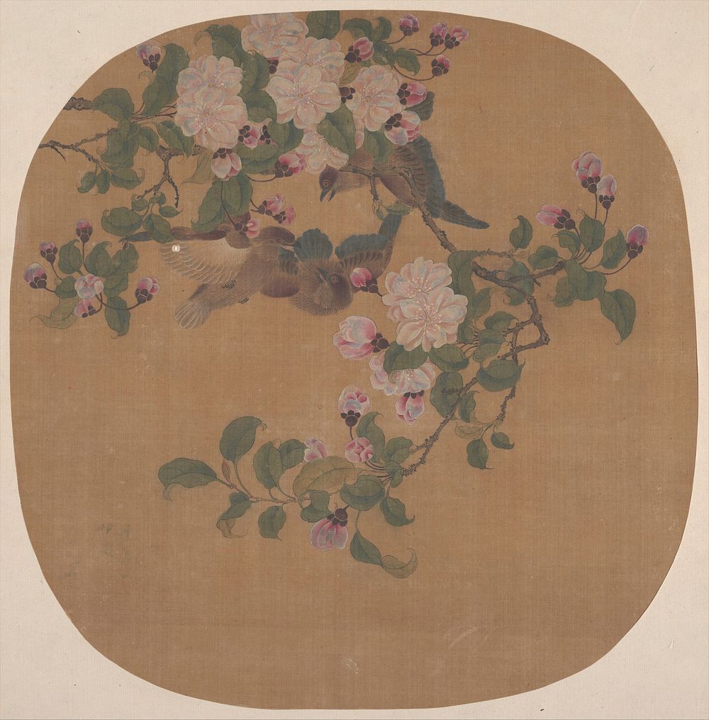 Flowers with Birds by Unidentified artist