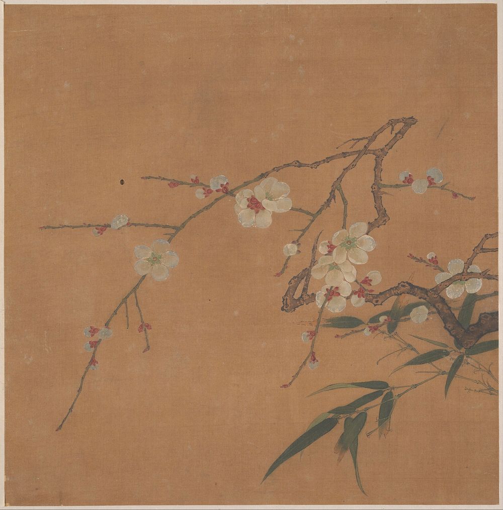 Flowering Plum and Bamboo by Unidentified artist