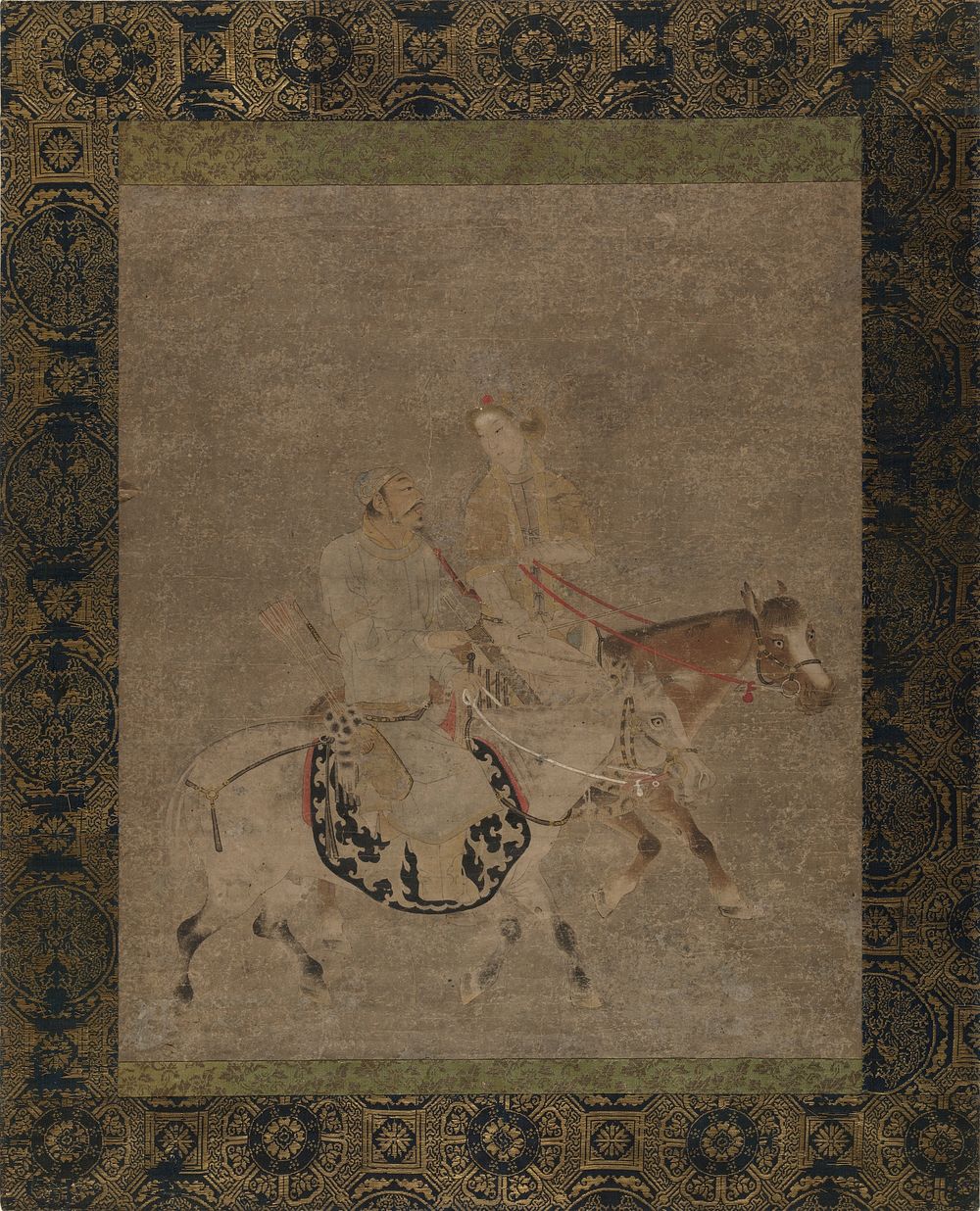 Man and Woman on Horseback