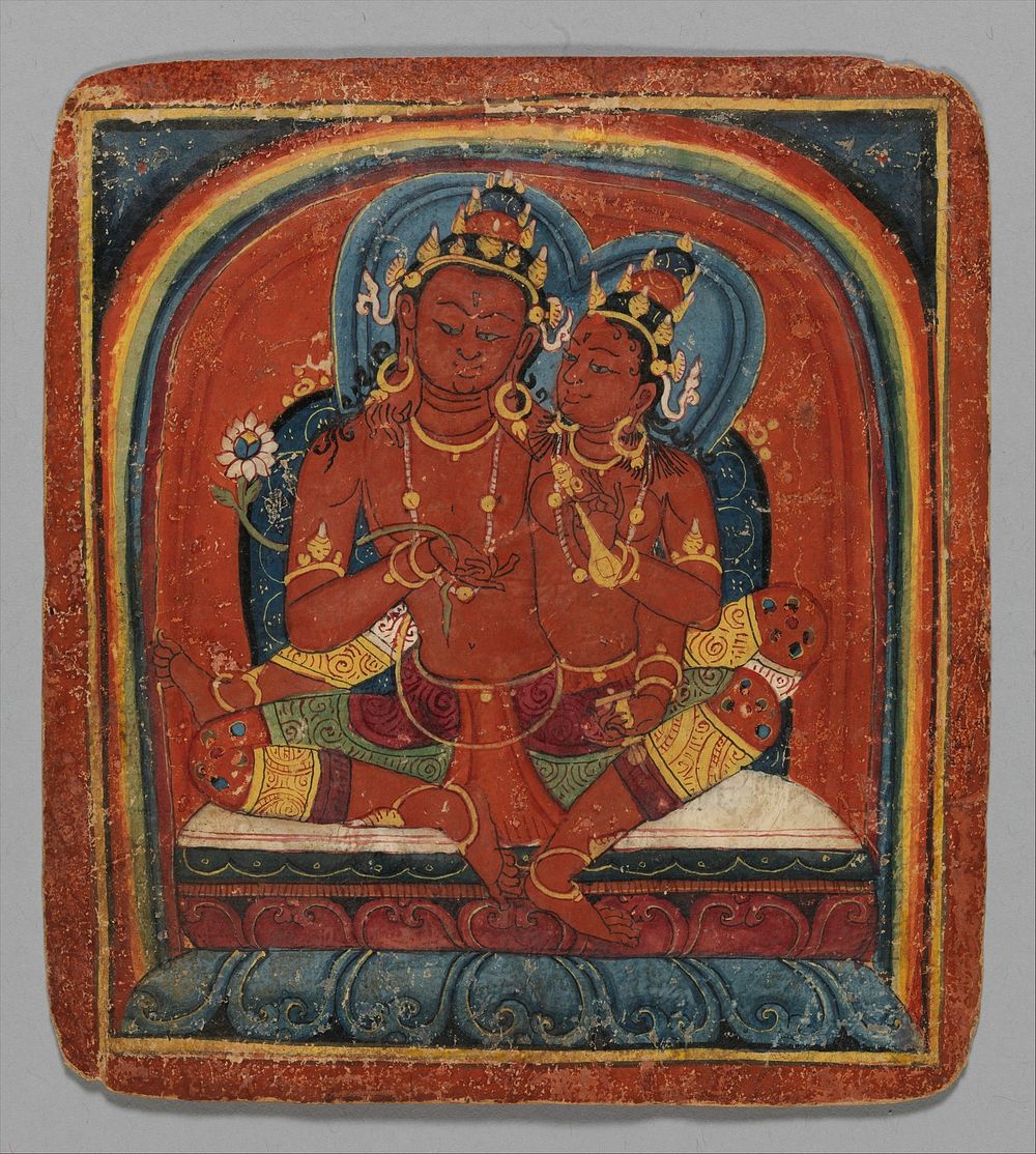 Initiation Card (Tsakalis): Chenresi (Avalokiteshvara), Tibet
