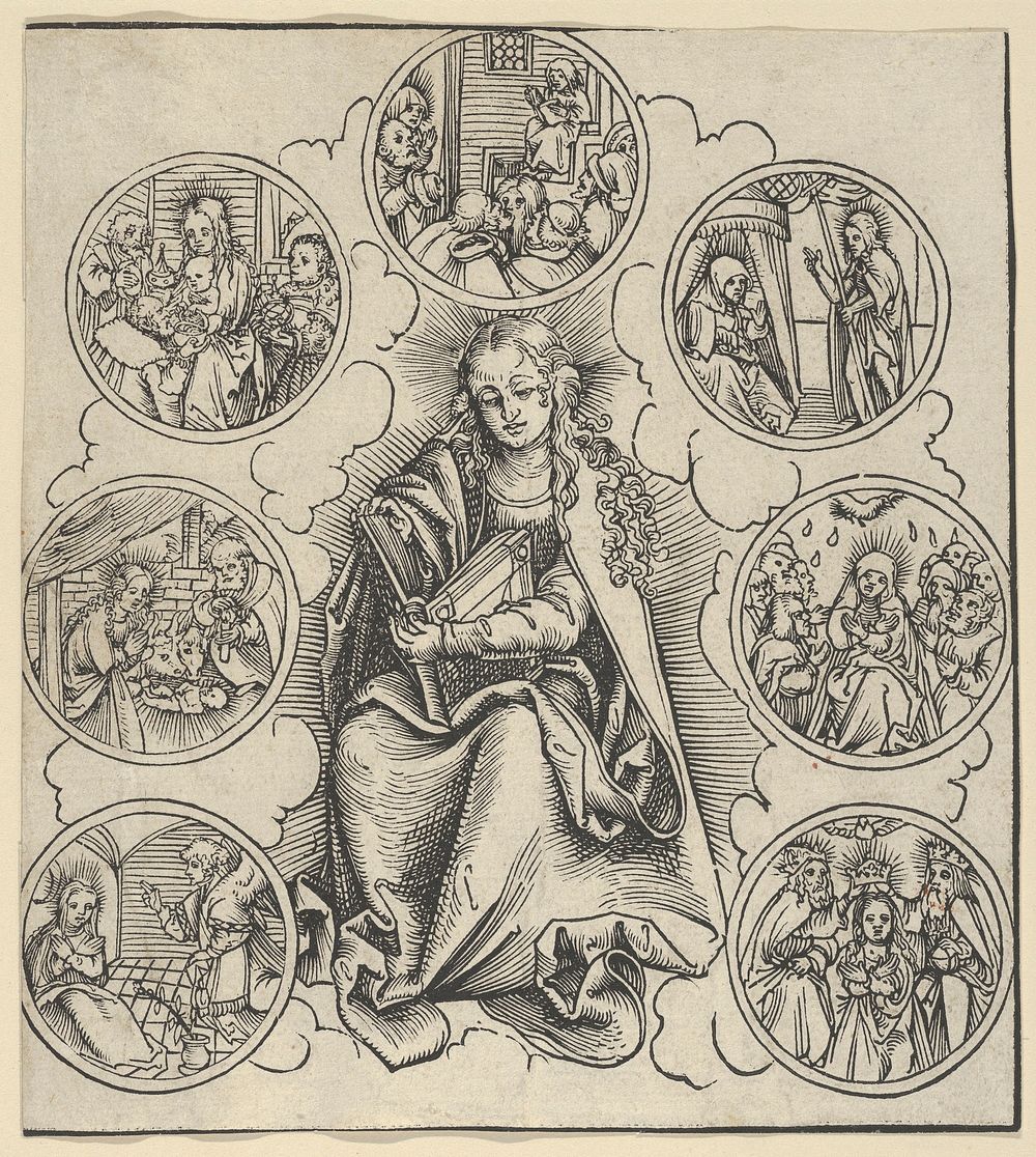 The Virgin Surrounded by Sven Medaillons Representing the Seven Joys of the Virgin