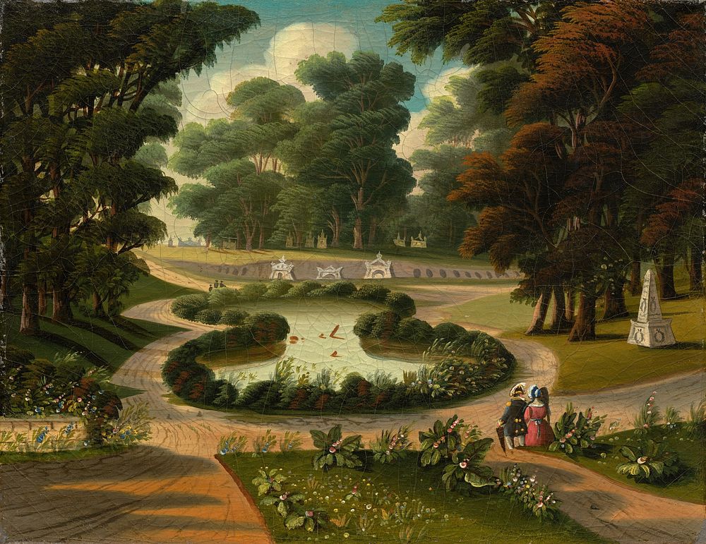 Mount Auburn Cemetery (mid 19th century) by Thomas Chambers.  