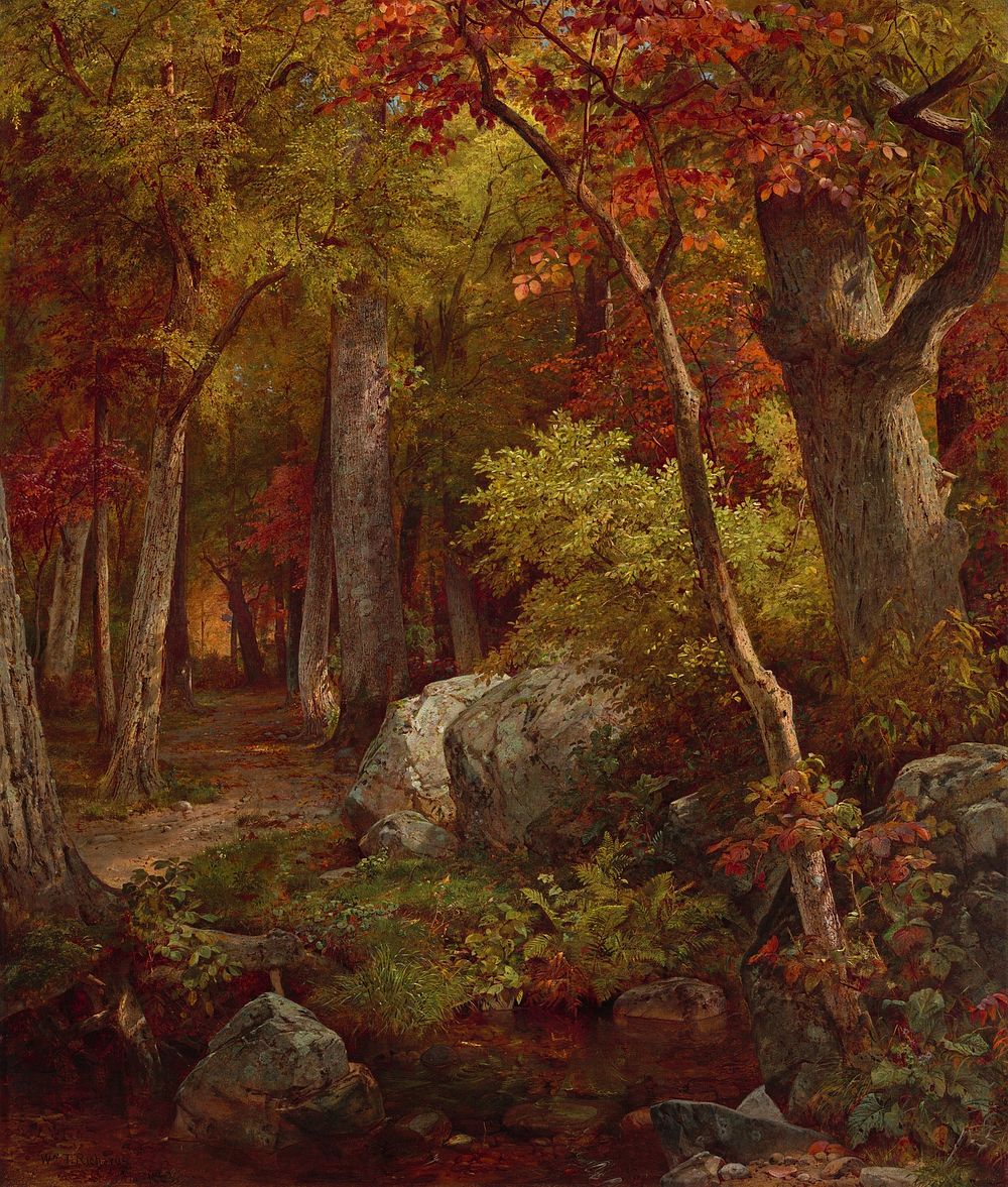 October (1863) by William Trost Richards.  