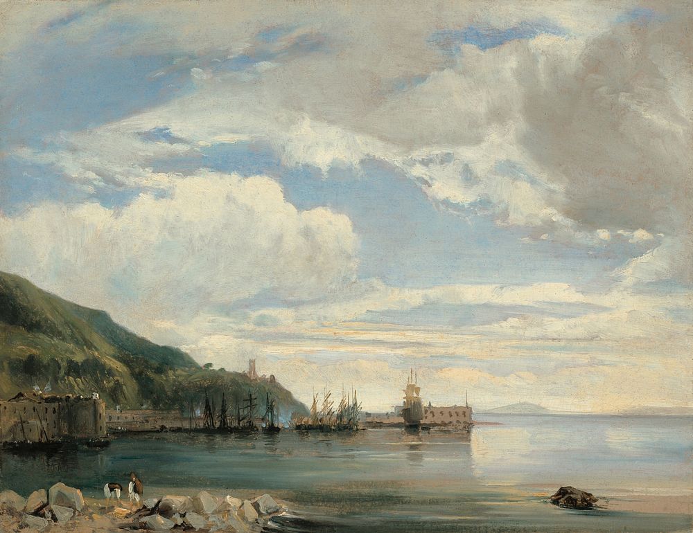 On the Bay of Naples (c. 1830) by Léon-François-Antoine Fleury. 