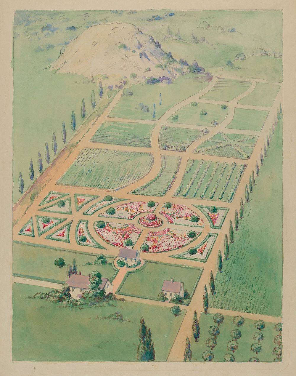 A. Elliot Estate (ca. 1936) by Gilbert Sackerman.  