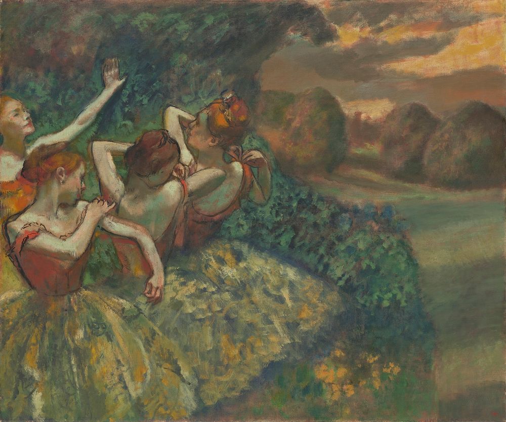 Four Dancers (ca. 1899) by Edgar Degas.  