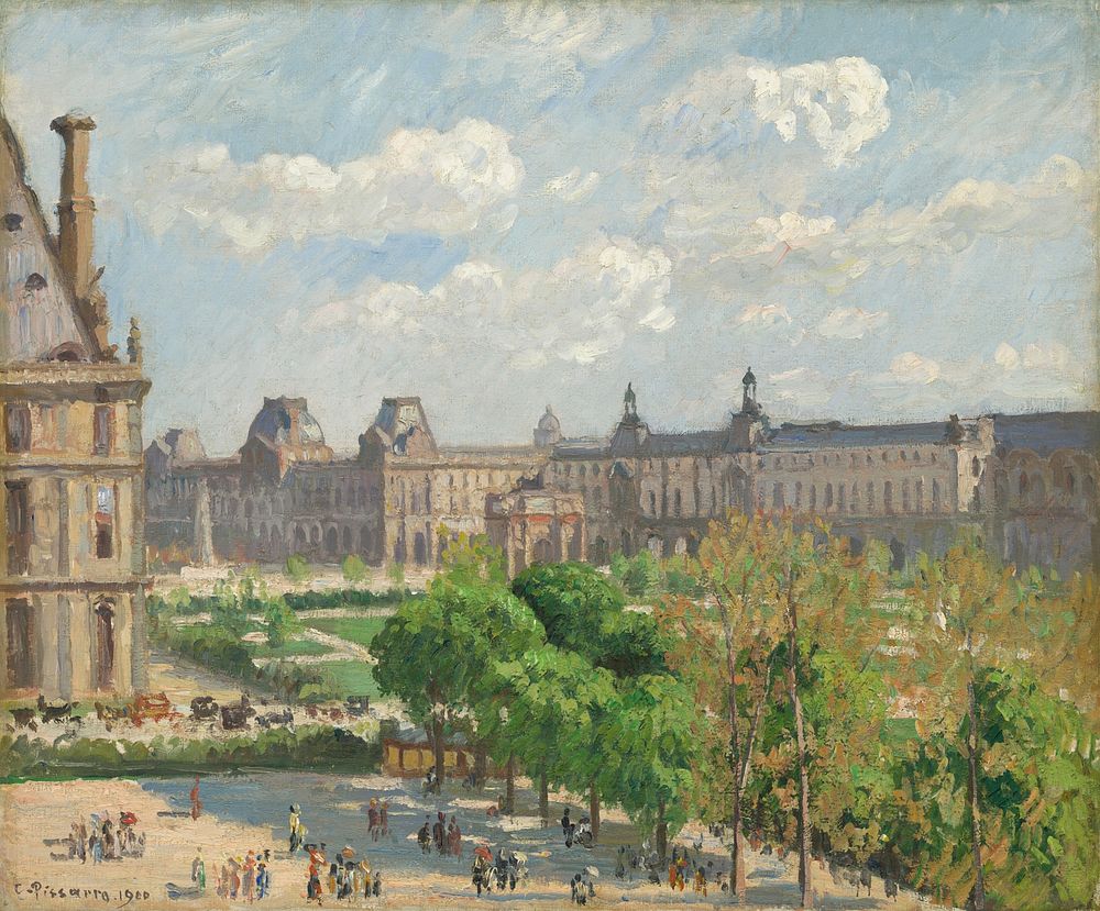Place du Carrousel, Paris (1900) by Camille Pissarro.  