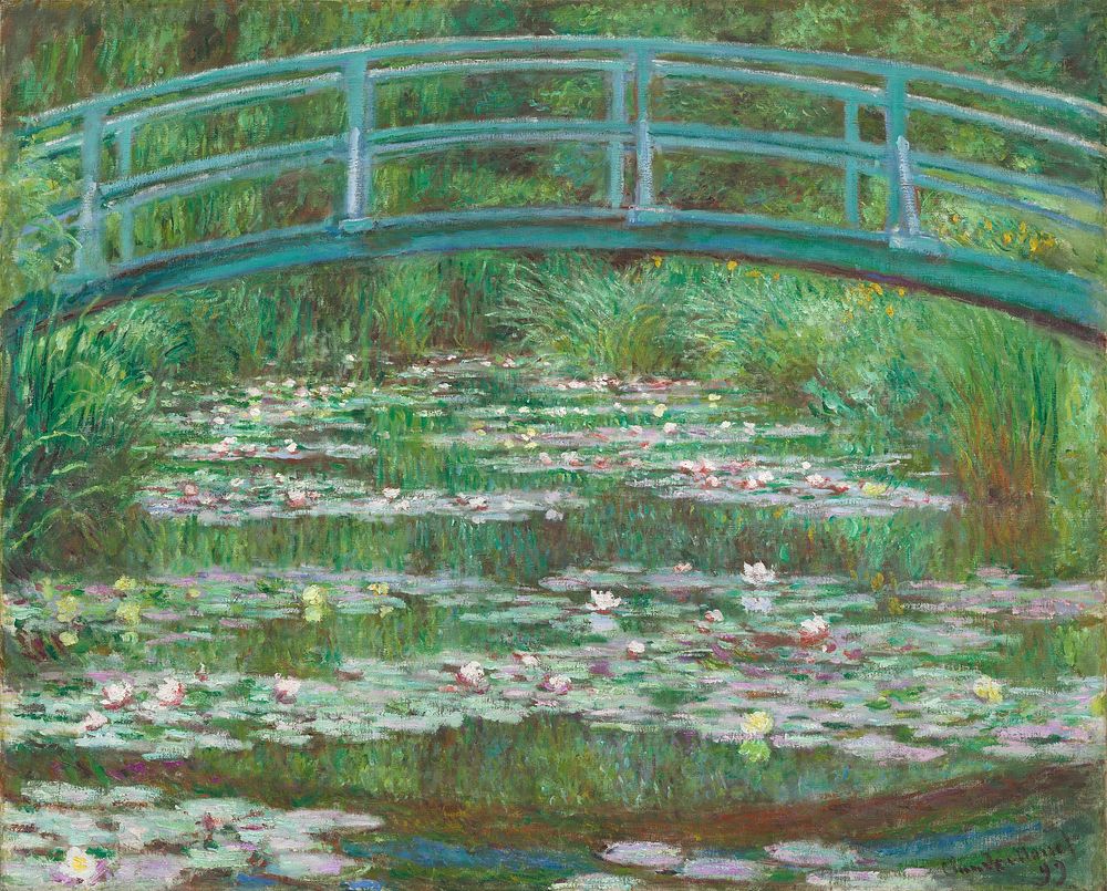 Claude Monet's The Japanese Footbridge (1899) 