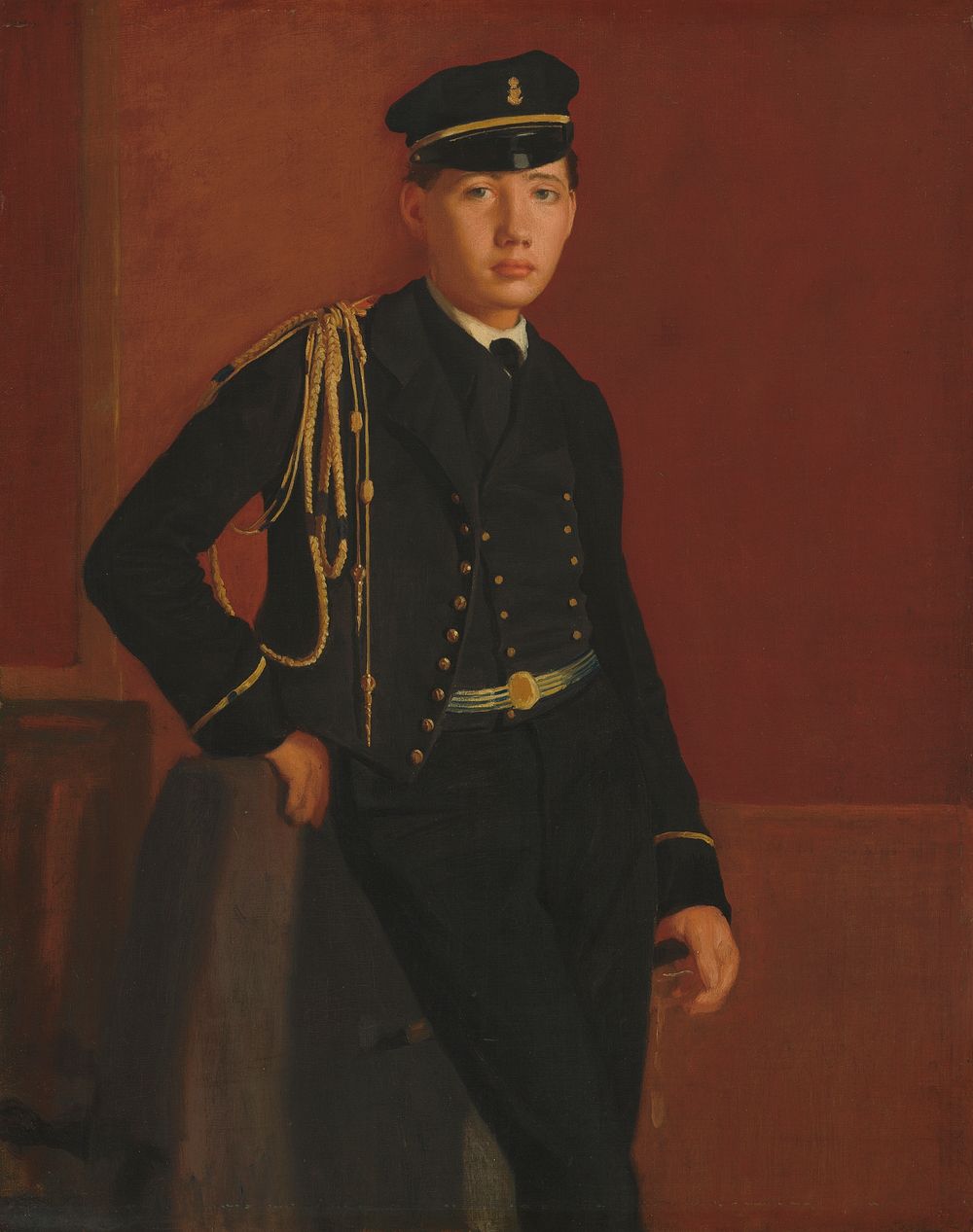 Achille De Gas in the Uniform of a Cadet (1856-1857) by Edgar Degas.