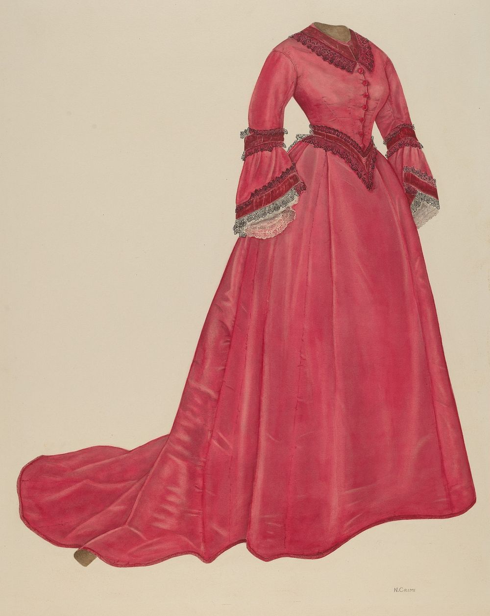 Afternoon Dress (ca. 1935&ndash;1942) by Nancy Crimi.