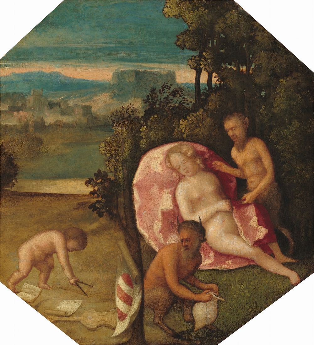 Allegory (ca. 1530) by Venetian 16th Century.  