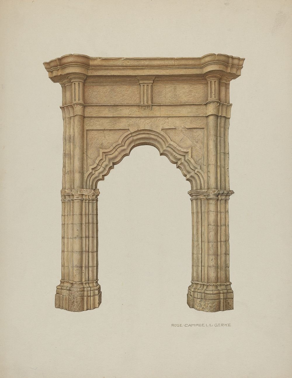 Archway (ca. 1940) by Rose Campbell&ndash;Gerke.  