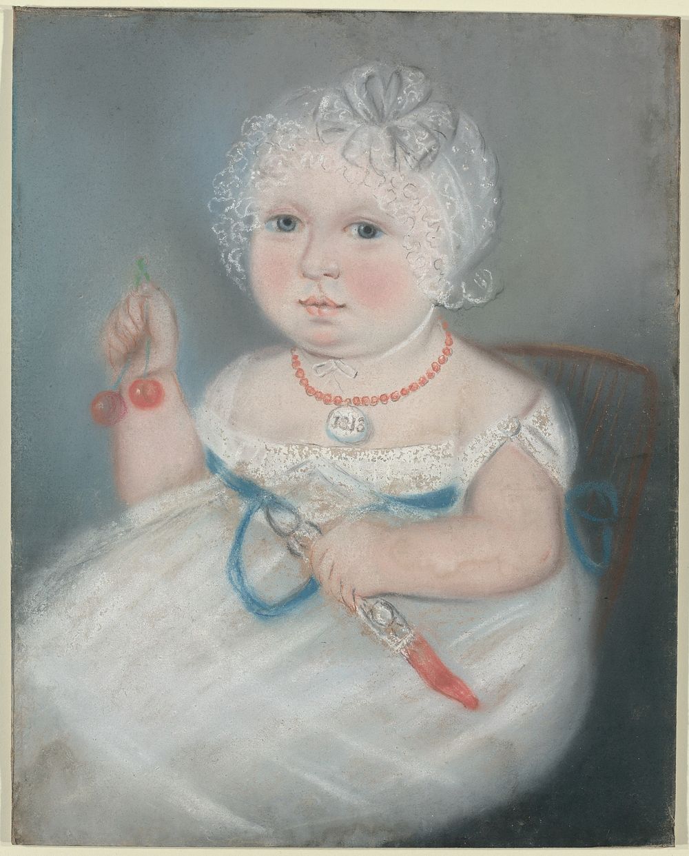 Baby with Locket (1813) by American 19th Century.  