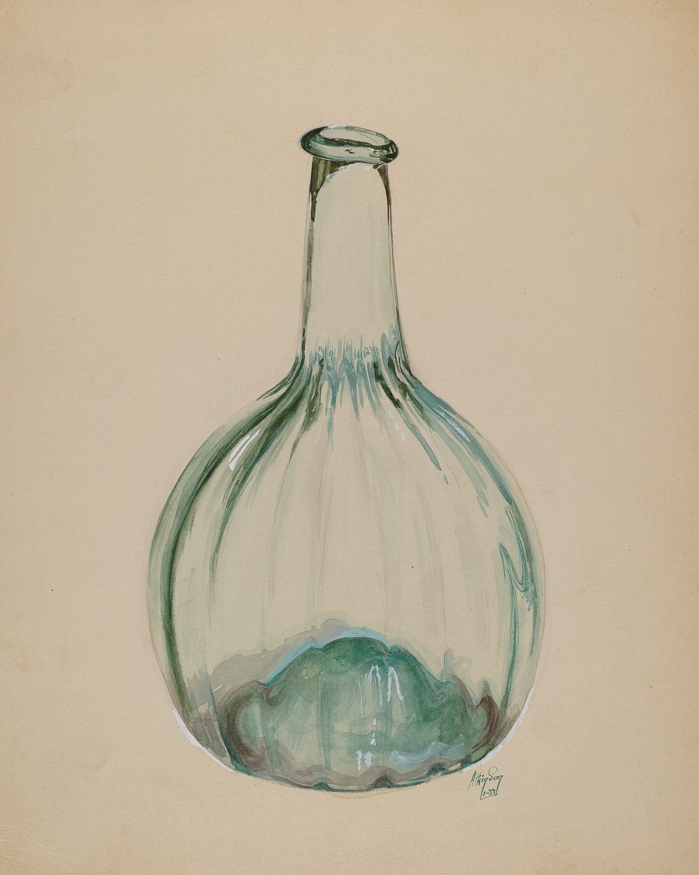 Blown Bottle (1937) by Ralph Atkinson.  