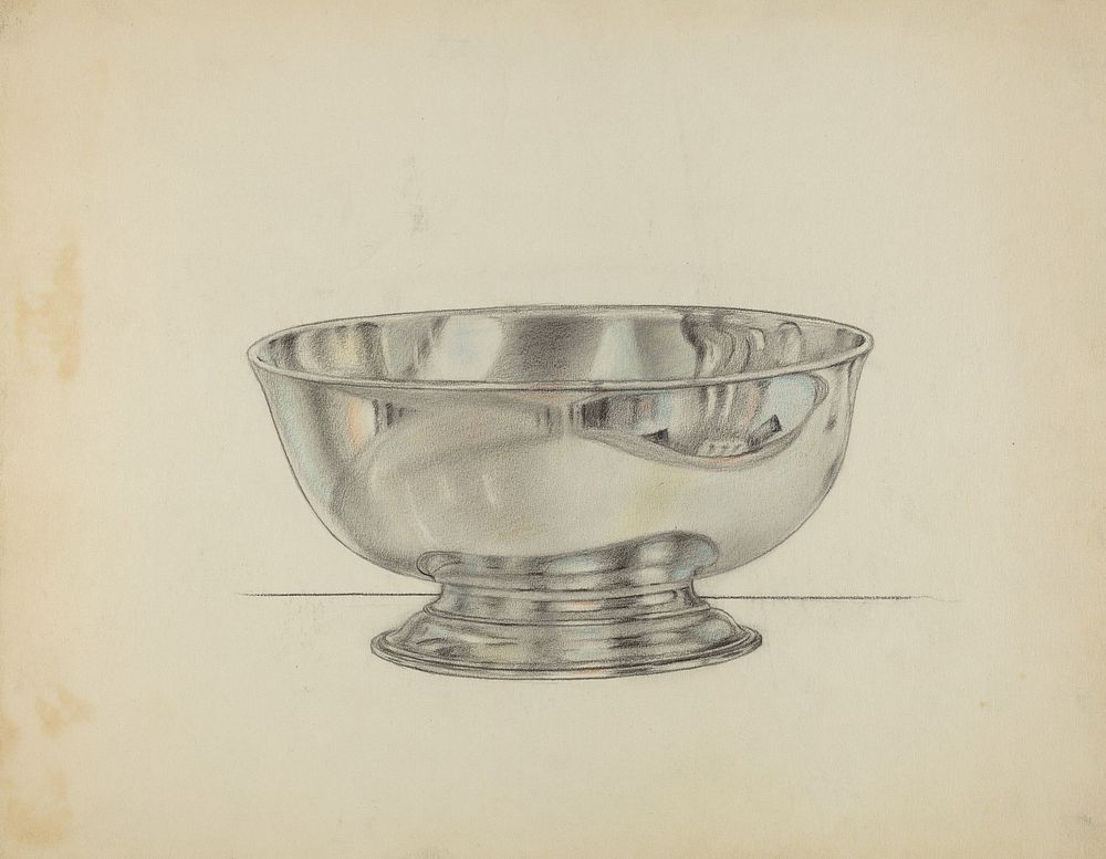 Silver Bowl (1935&ndash;1942) by Horace Reina.   
