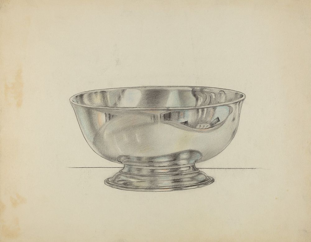 Silver Bowl (1935–1942) by Horace Reina.   