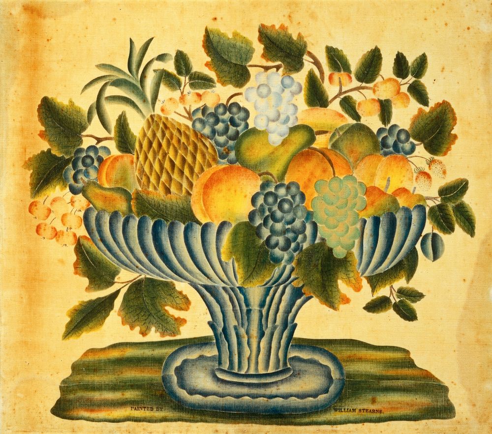 Bowl of Fruit (ca. 1830–1840) by William Stearns.  