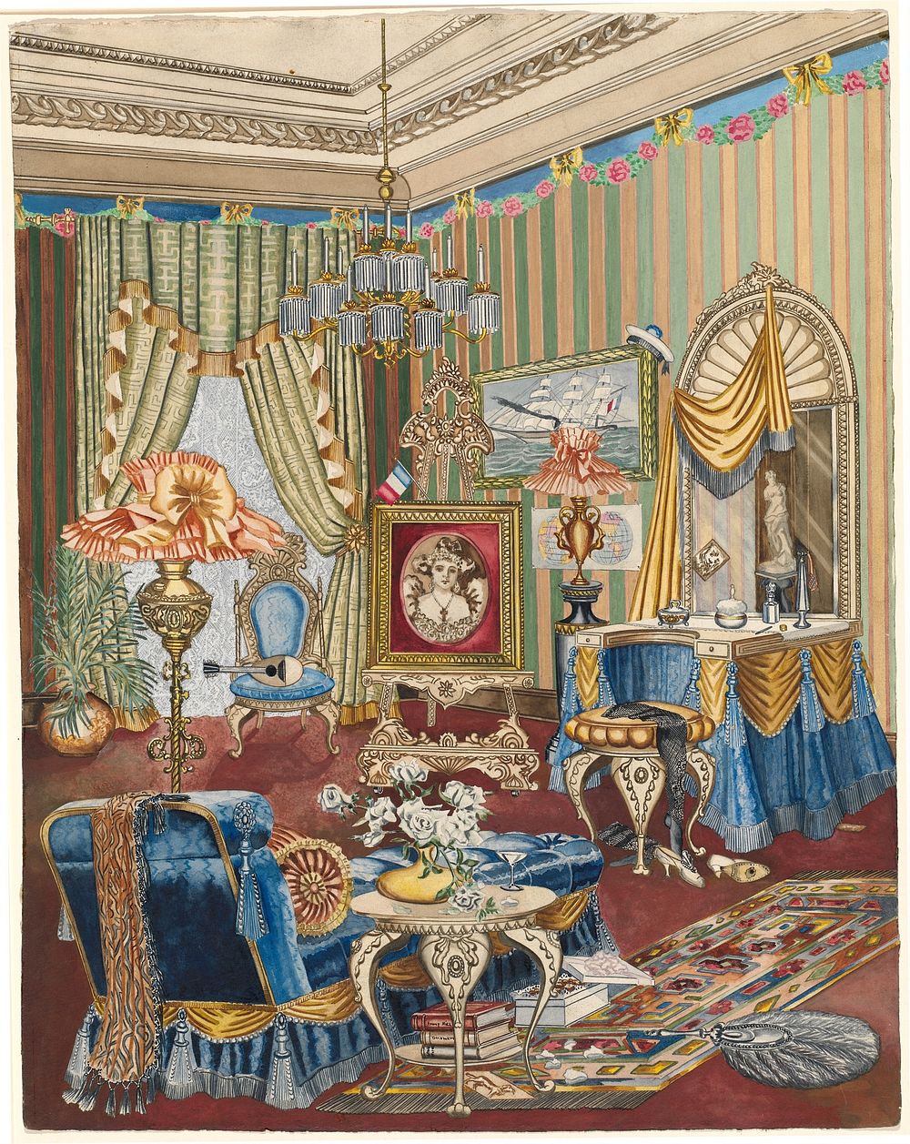 Boudoir (ca. 1931) by Perkins Harnly.  