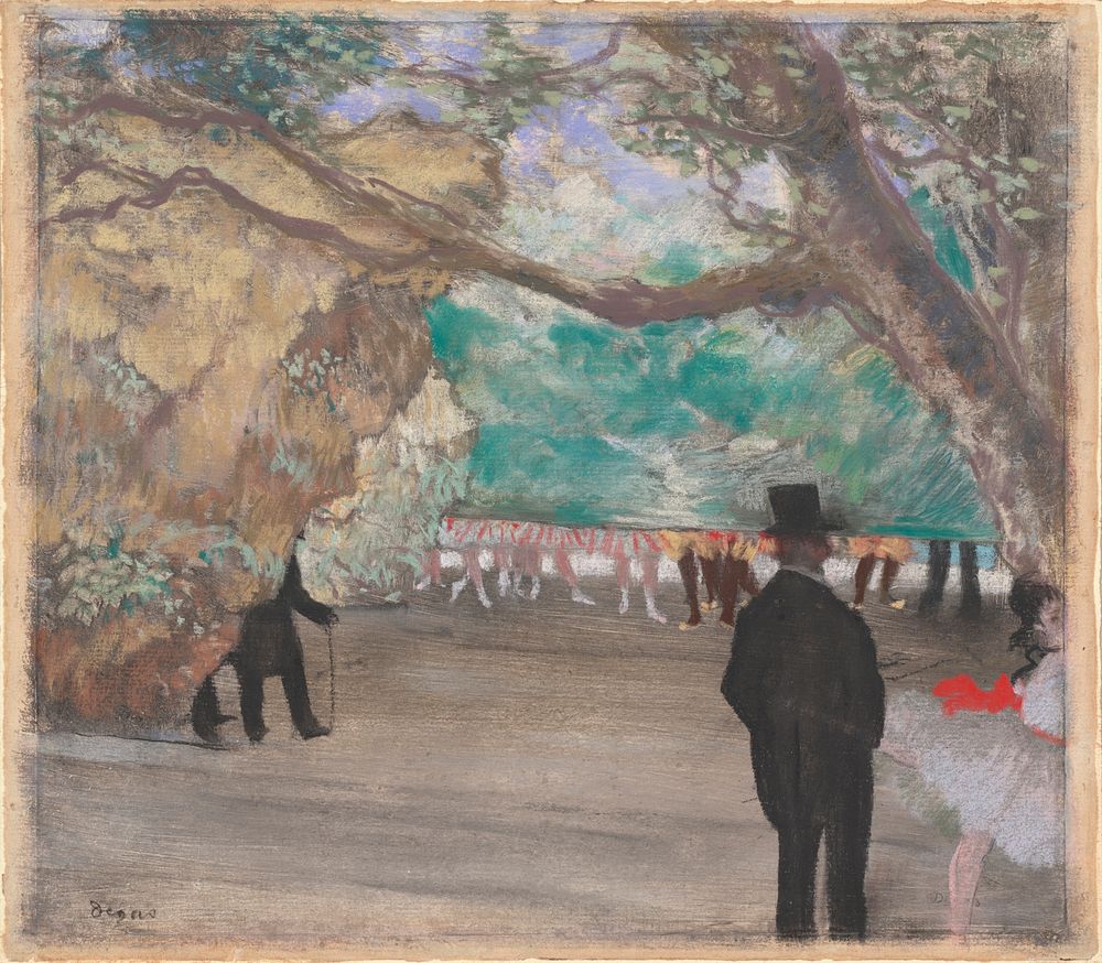 The Curtain (ca. 1880 )by by Edgar Degas. 