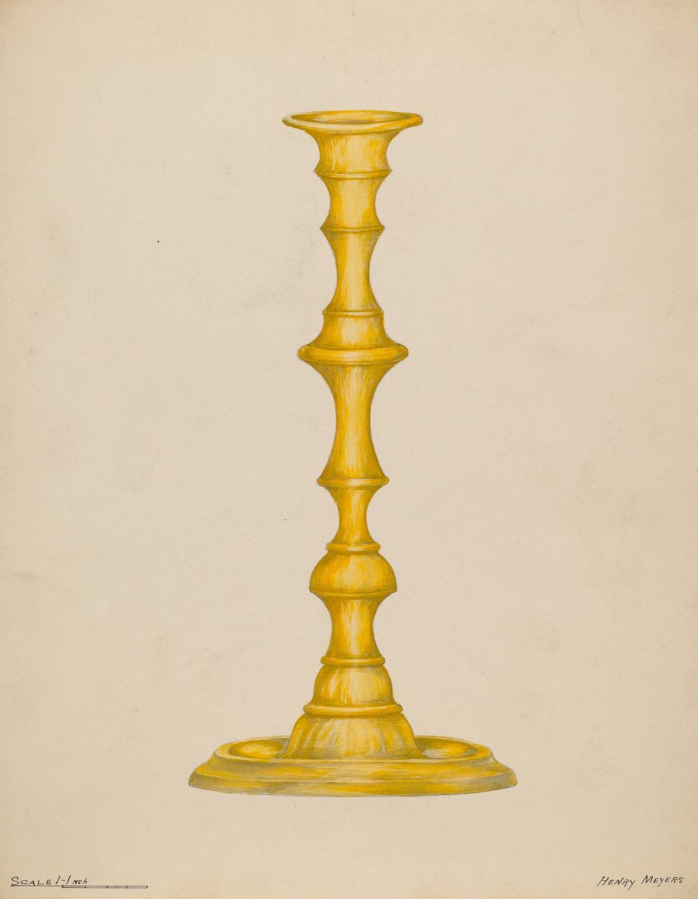 Candlestick (1935/1942) by Henry Meyers.