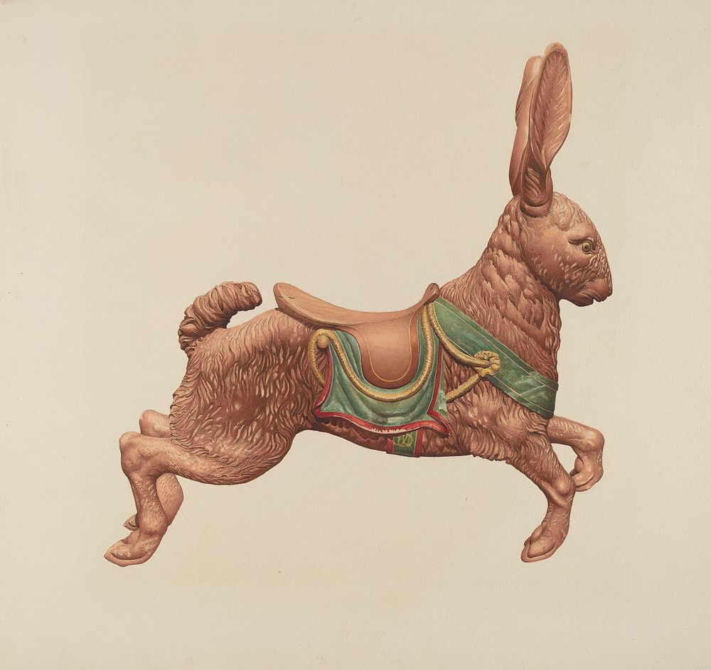 Carousel Rabbit (c. 1939) by Robert Pohle.  
