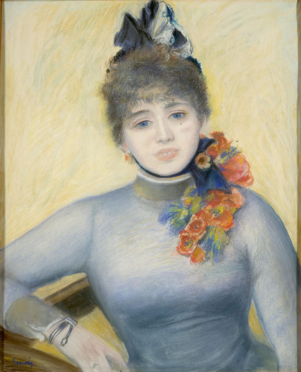 Pierre-Auguste Renoir's  Caroline R&eacute;my ("S&eacute;verine") (c. 1885) painting in high resolution 