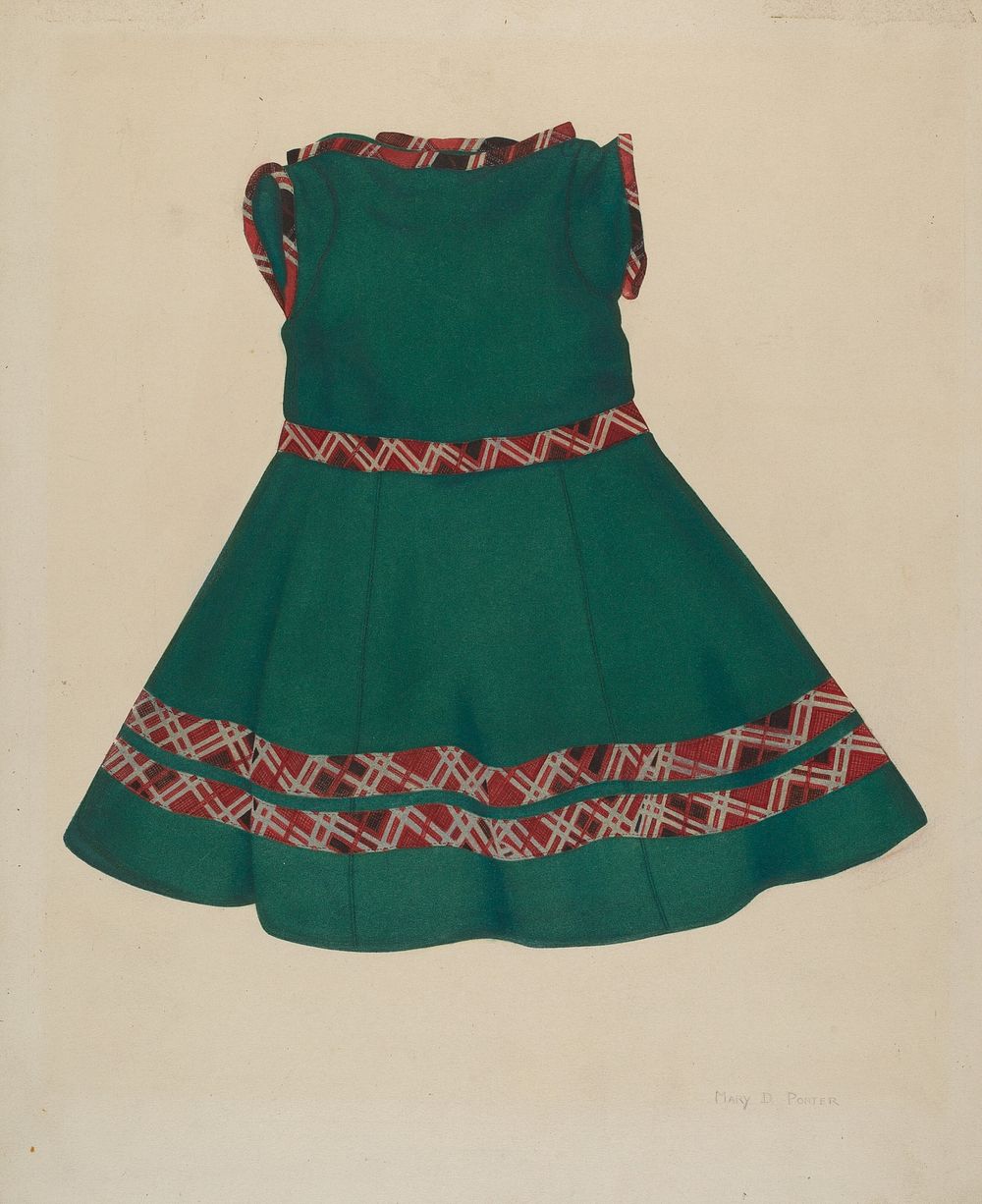 Child's Dress (1935&ndash;1942) by Mary D. Porter.  