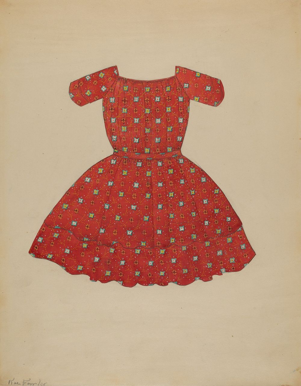 Child's Dress (ca.1936) by Catherine Fowler.  
