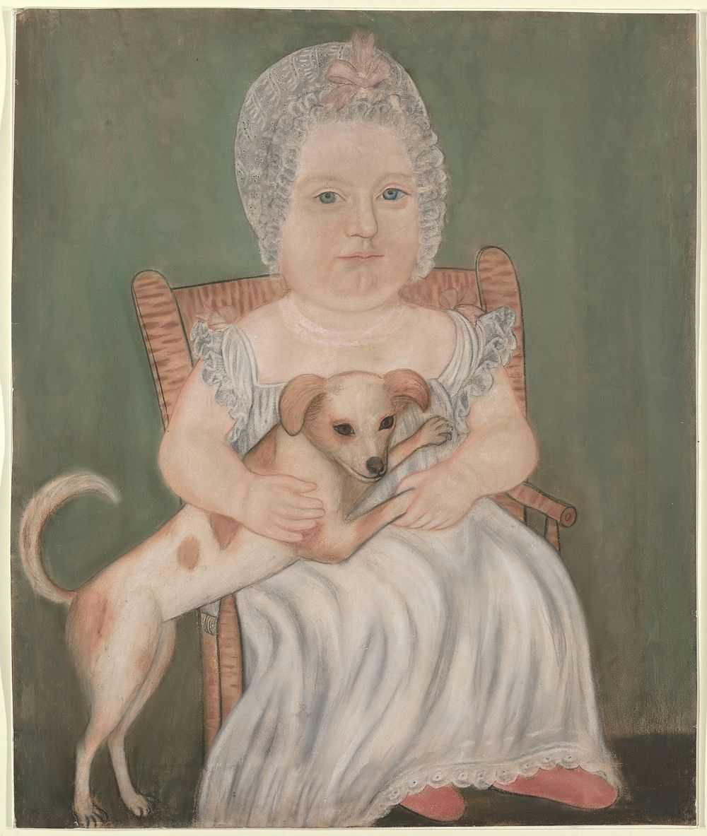 Child with pet dog by Micah Williams.