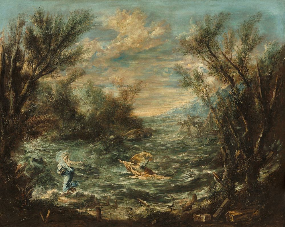 Christ at the Sea of Galilee (ca. 1740) by Alessandro Magnasco.  