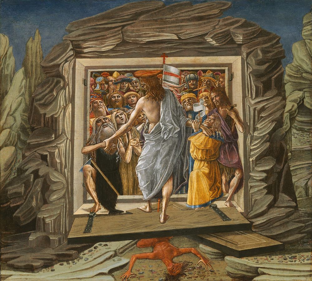 Christ in Limbo (ca. 1491) by Benvenuto di Giovanni.  