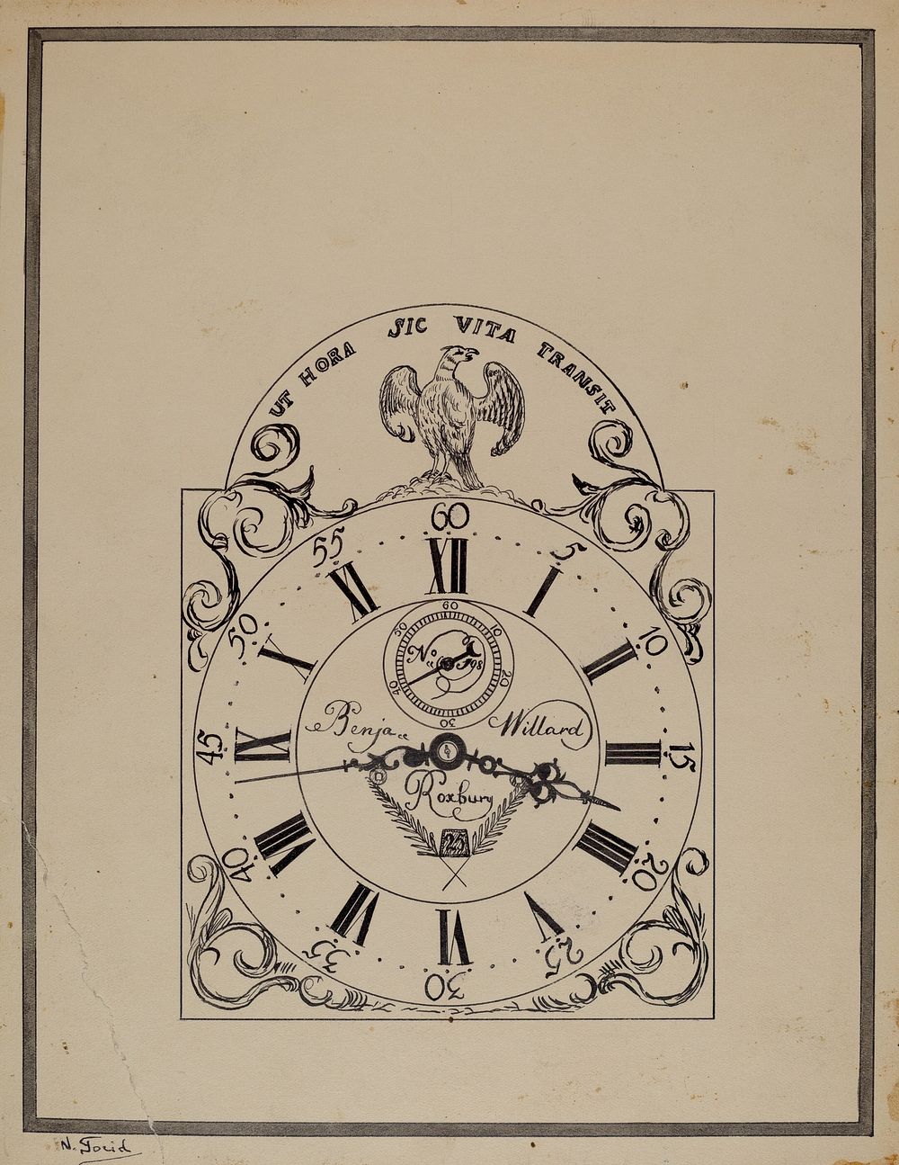 Clock (ca.1938) by Nicholas Gorid.  