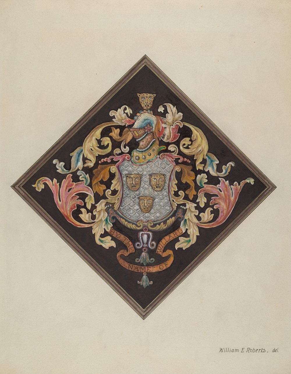 Coat of Arms (ca.1936) by William Roberts.  
