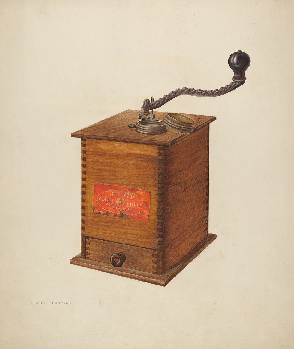 Coffee Grinder (ca. 1940) by Archie Thompson.  