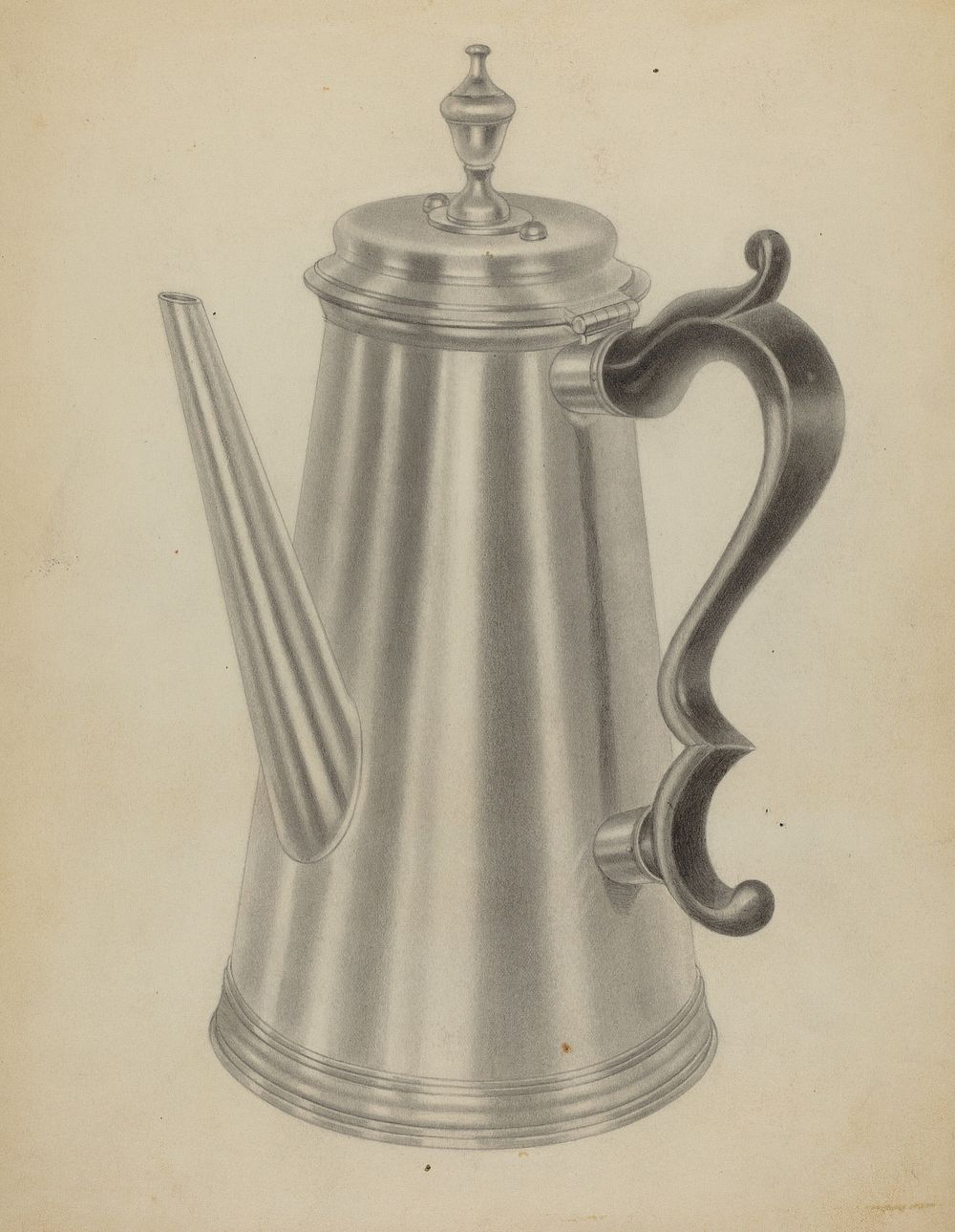 Silver Coffee Pot (1935&ndash;1942) by Michael Fenga.  