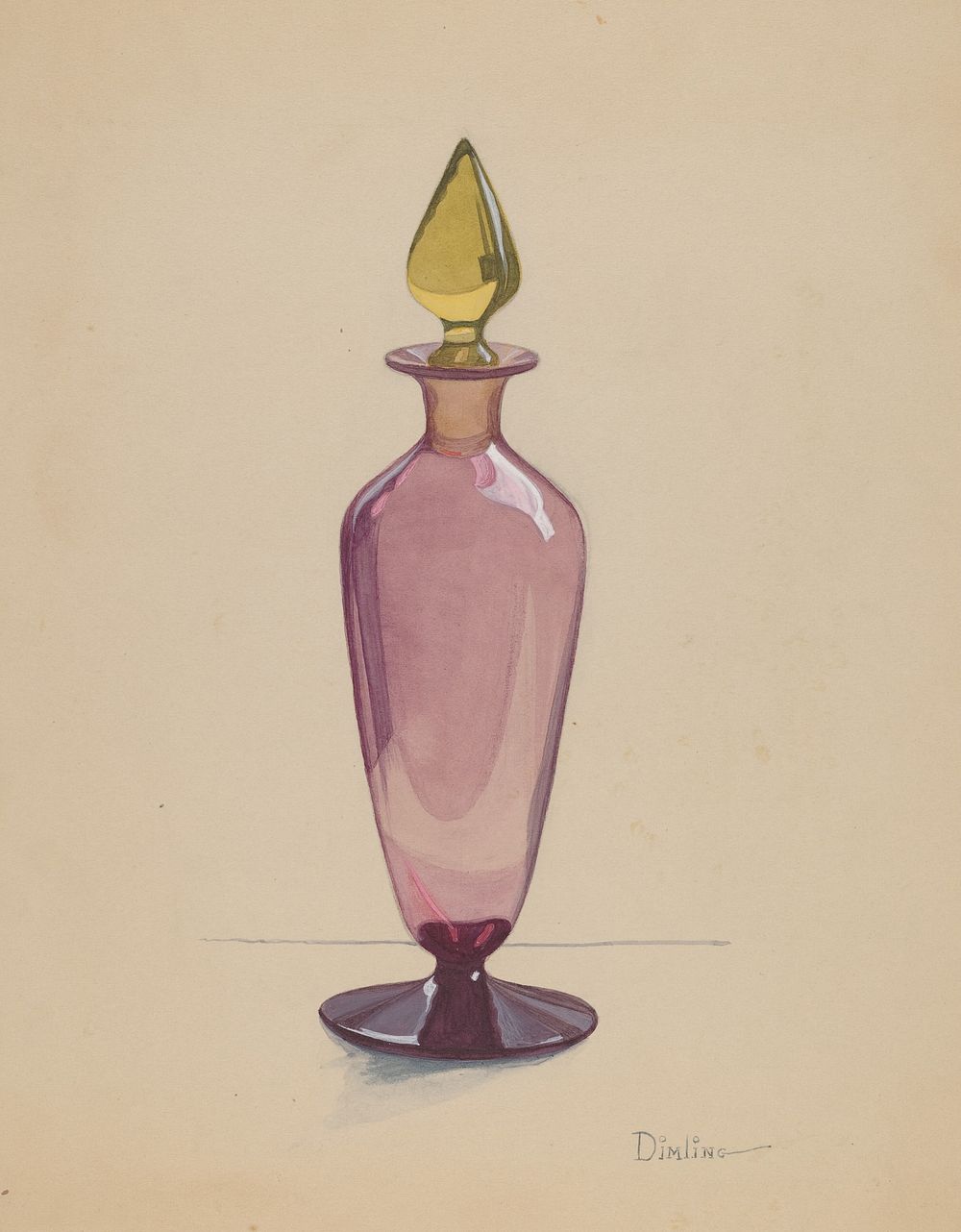 Cologne Bottle (1935&ndash;1942) by Elizabeth Dimling.  