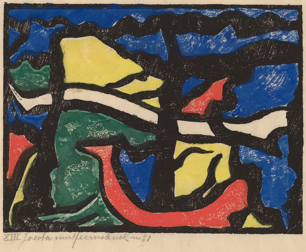 Composition (ca. 1914–1915) by Jacoba van Heemskerck.  