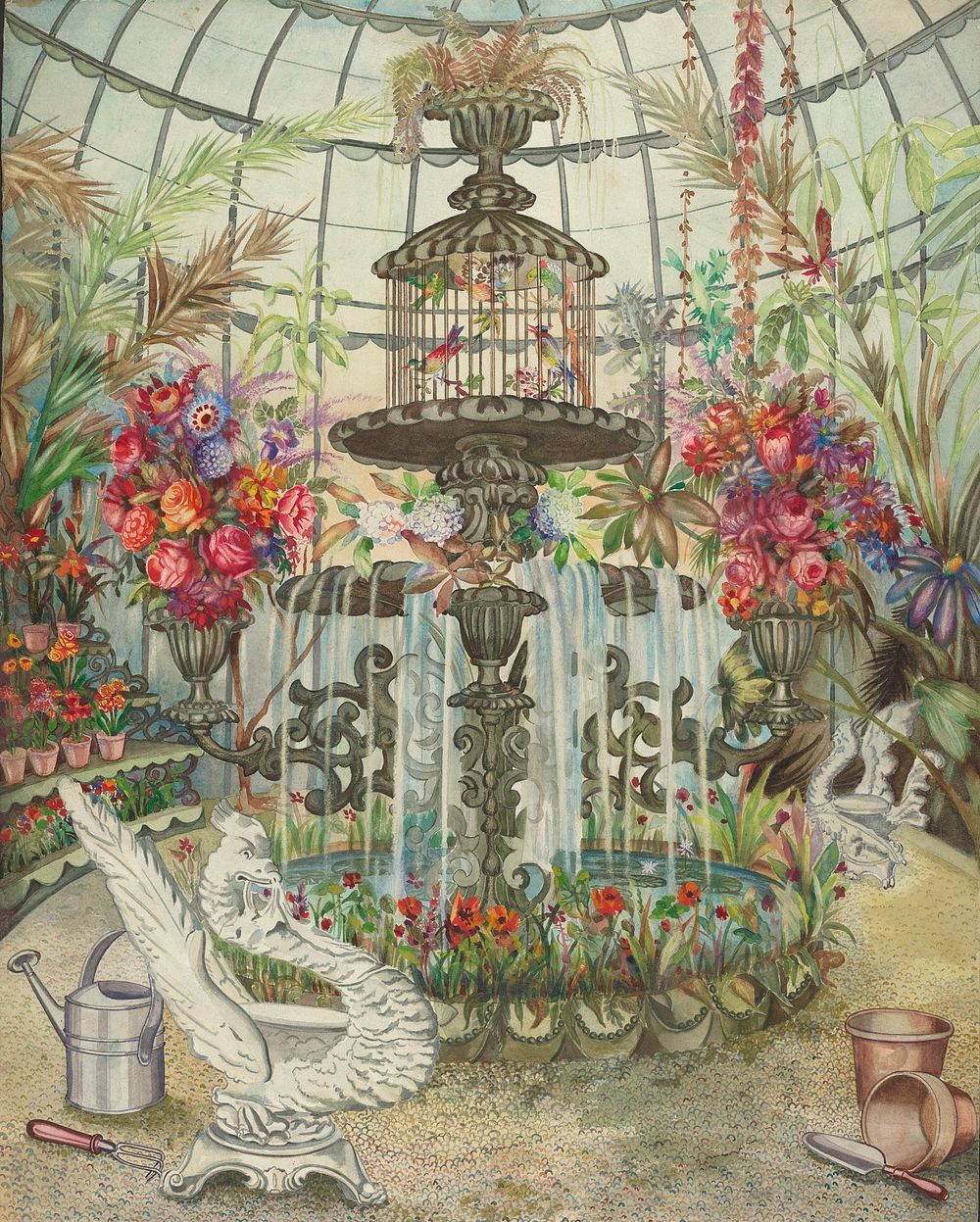 Conservatory Fountain (c. 1938) by Perkins Harnly and Nicholas Zupa.  