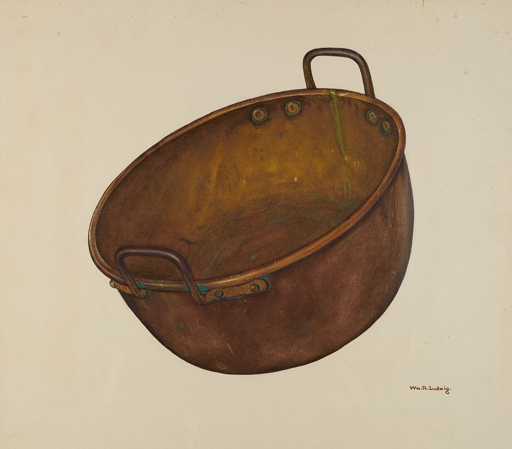 Copper Candy Vessel (ca. 1939) by William Ludwig and Kurt Melzer.  