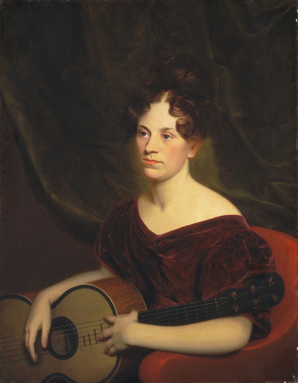 Cora Livingston (c. 1833) by Charles Cromwell Ingham.  