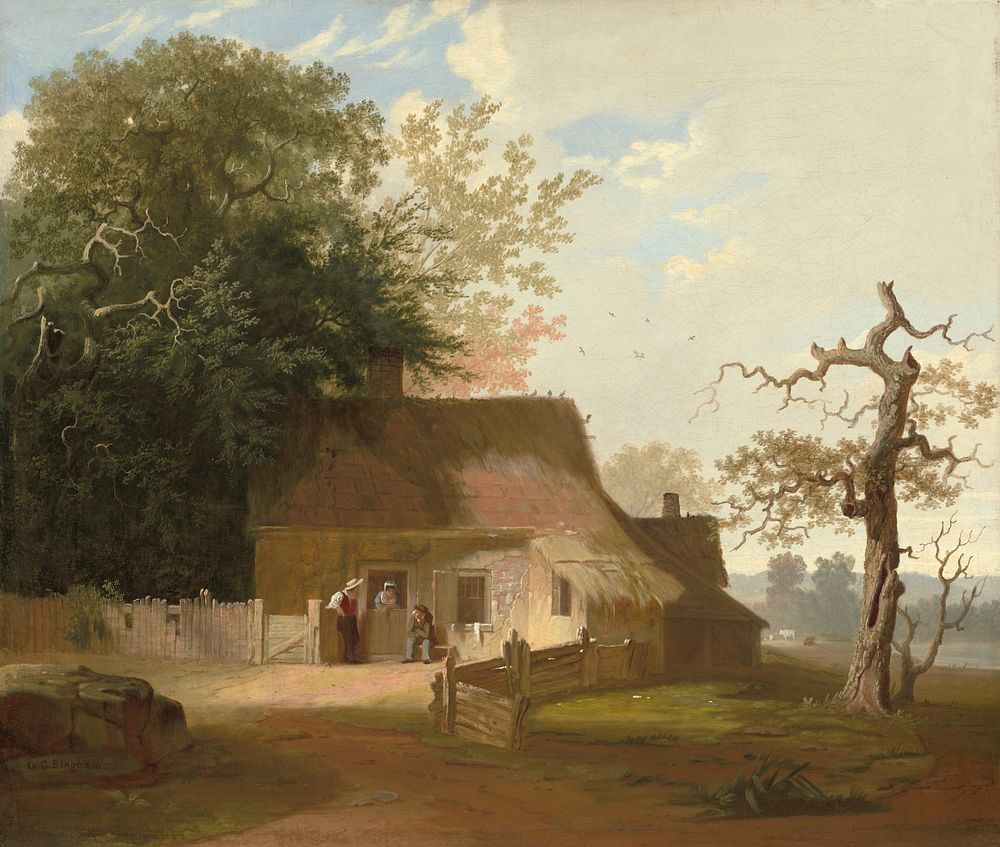 Cottage Scenery (1845) by George Caleb Bingham.  