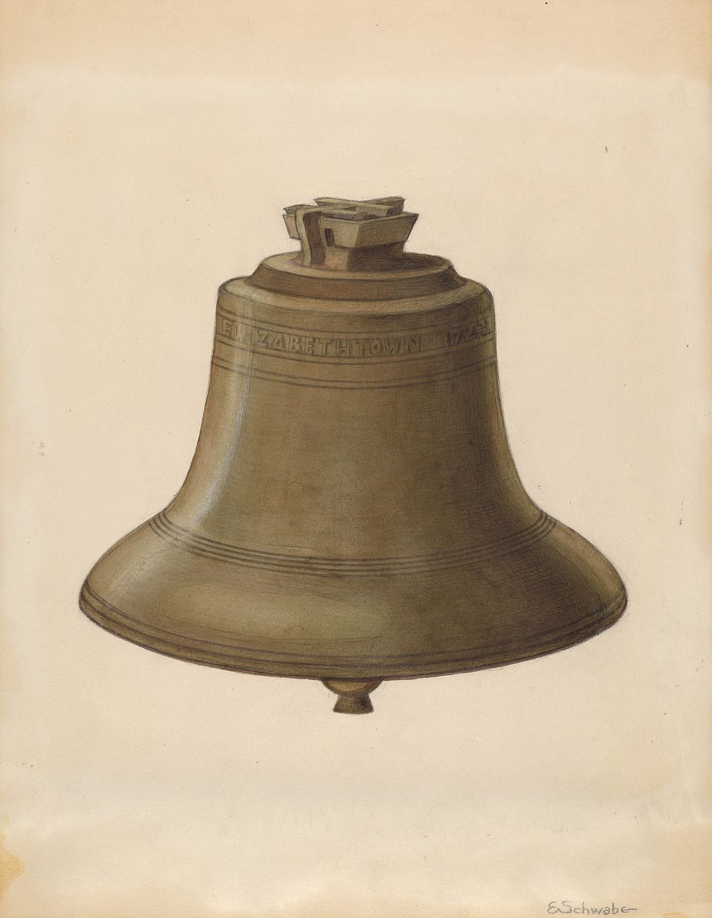 Courthouse Bell (ca.1936) by Erwin Schwabe.  